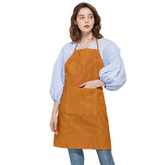 Orange Pocket Apron