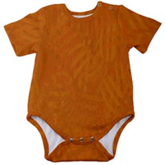 Orange Baby Short Sleeve Onesie Bodysuit by nate14shop