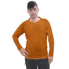 Orange Men s Pique Long Sleeve Tee