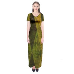 Rhomboid 001 Short Sleeve Maxi Dress by nate14shop