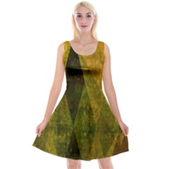 Rhomboid 001 Reversible Velvet Sleeveless Dress