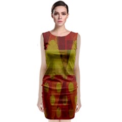 Rhomboid 003 Sleeveless Velvet Midi Dress by nate14shop