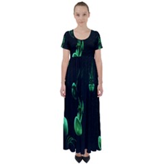 Jellyfish High Waist Short Sleeve Maxi Dress