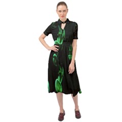 Jellyfish Keyhole Neckline Chiffon Dress by nate14shop