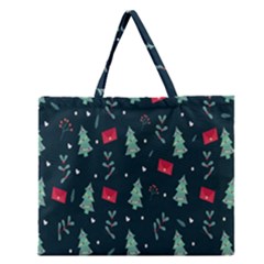 Christmas 001 Zipper Large Tote Bag by nate14shop