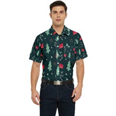 Christmas 001 Men s Short Sleeve Pocket Shirt  by nate14shop