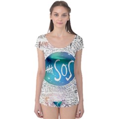 5 Seconds Of Summer Collage Quotes Boyleg Leotard  by nate14shop