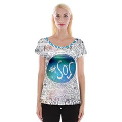 5 Seconds Of Summer Collage Quotes Cap Sleeve Top by nate14shop