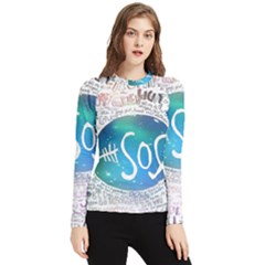 5 Seconds Of Summer Collage Quotes Women s Long Sleeve Rash Guard by nate14shop