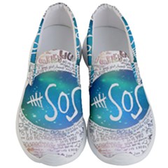 5 Seconds Of Summer Collage Quotes Men s Lightweight Slip Ons by nate14shop