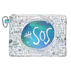 5 Seconds Of Summer Collage Quotes Canvas Cosmetic Bag (xl) by nate14shop