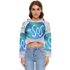 5 Seconds Of Summer Collage Quotes Women s Lightweight Cropped Hoodie by nate14shop
