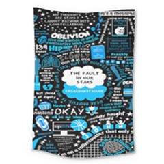 The Fault In Our Stars Collage Large Tapestry by nate14shop