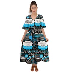 The Fault In Our Stars Collage Kimono Sleeve Boho Dress by nate14shop