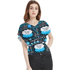 The Fault In Our Stars Collage Butterfly Chiffon Blouse