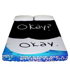 The Fault In Our Stars Fitted Sheet (queen Size) by nate14shop