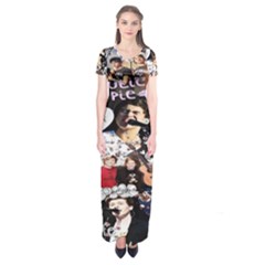 5 Second Summer Collage Short Sleeve Maxi Dress by nate14shop