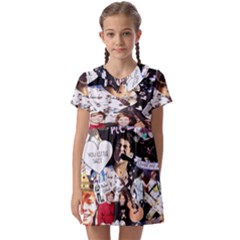 5 Second Summer Collage Kids  Asymmetric Collar Dress
