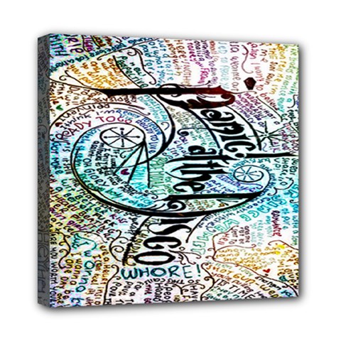 Panic At The Disco Lyric Quotes Mini Canvas 8  X 8  (stretched) by nate14shop