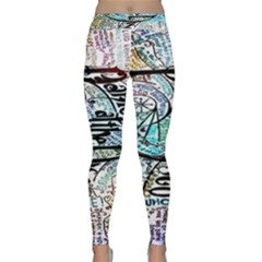 Panic At The Disco Lyric Quotes Classic Yoga Leggings by nate14shop