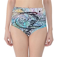 Panic At The Disco Lyric Quotes Classic High-waist Bikini Bottoms by nate14shop