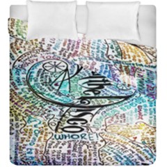 Panic At The Disco Lyric Quotes Duvet Cover Double Side (king Size) by nate14shop