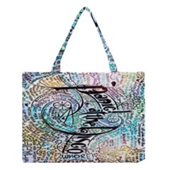 Panic At The Disco Lyric Quotes Medium Tote Bag by nate14shop