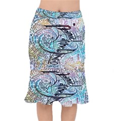 Panic At The Disco Lyric Quotes Short Mermaid Skirt by nate14shop