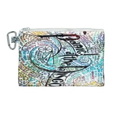 Panic At The Disco Lyric Quotes Canvas Cosmetic Bag (large) by nate14shop