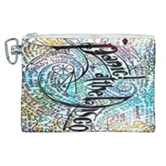 Panic At The Disco Lyric Quotes Canvas Cosmetic Bag (xl) by nate14shop