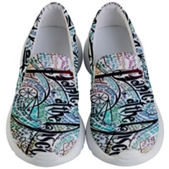 Panic At The Disco Lyric Quotes Kids Lightweight Slip Ons by nate14shop