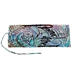 Panic At The Disco Lyric Quotes Roll Up Canvas Pencil Holder (s) by nate14shop