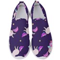 Fantasy-fat-unicorn-horse-pattern-fabric-design Men s Slip On Sneakers View1