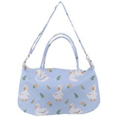 Duck-flower-seamless-pattern-background Removal Strap Handbag by Jancukart