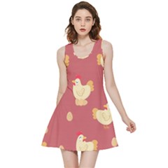 Cute-chicken-eggs-seamless-pattern Inside Out Reversible Sleeveless Dress by Jancukart