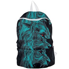 Angry Male Lion Predator Carnivore Foldable Lightweight Backpack by Jancukart