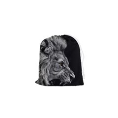 Angry Male Lion Drawstring Pouch (xs) by Jancukart