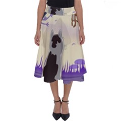 Cat-kitty-mouse-mice-escape-trick Perfect Length Midi Skirt