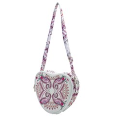 Pink Flower Cartoon Heart Shoulder Bag