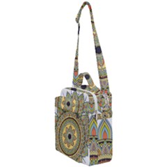 Motif-circle-vintage-circular-pattern Crossbody Day Bag