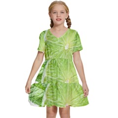 Lemon Clipart Kids  Short Sleeve Tiered Mini Dress by Jancukart