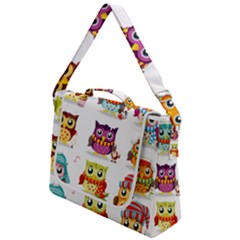 Cartoon-cute-owl-vector Box Up Messenger Bag