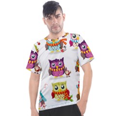 Cartoon-cute-owl-vector Men s Sport Top by Jancukart