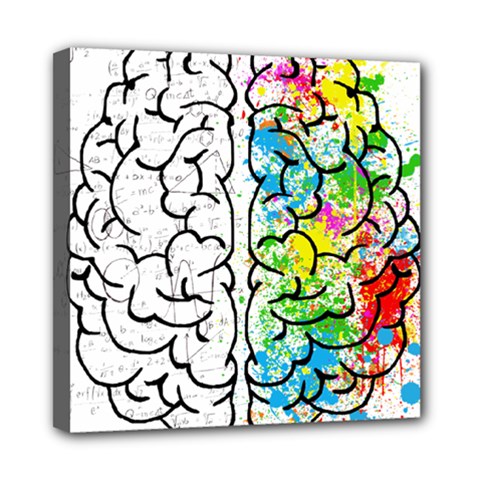 Brain-mind-psychology-idea-drawing Mini Canvas 8  X 8  (stretched) by Jancukart
