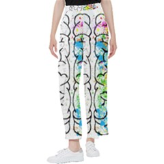 Brain-mind-psychology-idea-drawing Women s Pants  by Jancukart