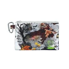 Halloween Canvas Cosmetic Bag (small) by Jancukart
