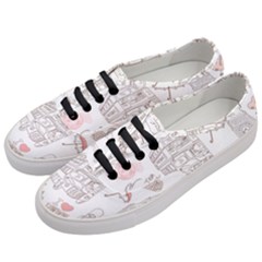 I Love London Drawing Women s Classic Low Top Sneakers by Jancukart