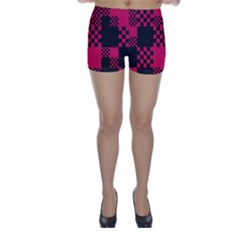 Cube-square-block-shape-creative Skinny Shorts by Amaryn4rt