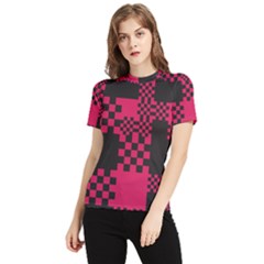 Cube-square-block-shape-creative Women s Short Sleeve Rash Guard by Amaryn4rt