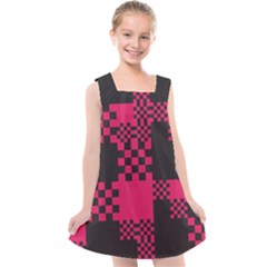 Cube-square-block-shape-creative Kids  Cross Back Dress by Amaryn4rt